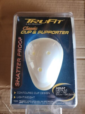 TRU-FIT PROTECTIVE CUP & ATHLETIC SUPPORTER ADULT MEDUIM 32-38'' NEW!!!