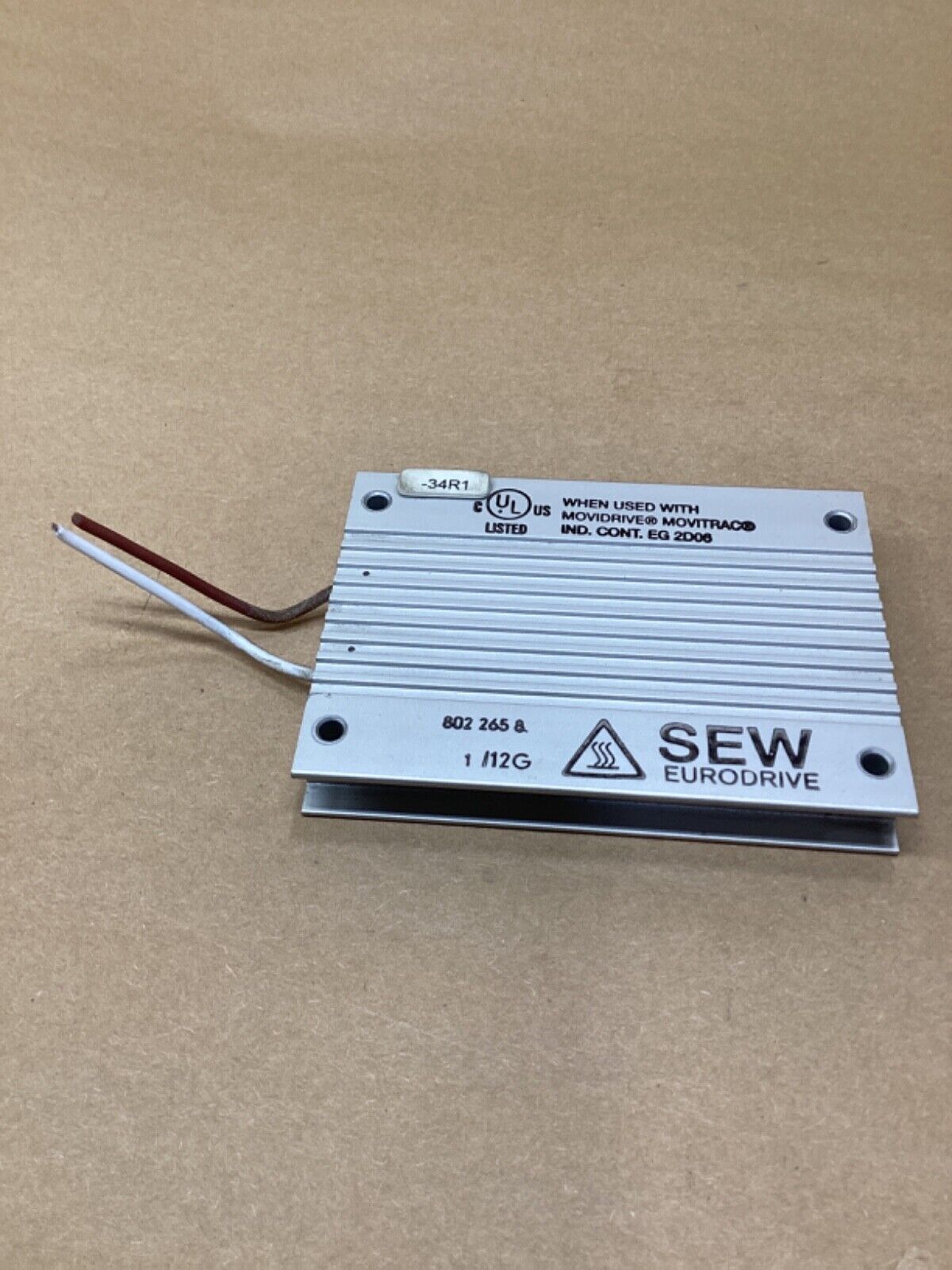 SEW EURODRIVE BRAKE RESISTOR 8022658 8260583 BW072-003 72Ω SEW EURODRIVE BRAKE RESISTOR 8022658 8260583 BW072-003 72Ω