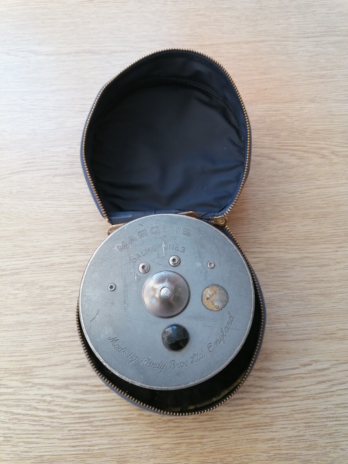 Hardy Marquis Salmon No 3 Wide Spool Fly Reel + Line & Case Hardy Marquis Salmon No 3 Wide Spool Fly Reel + Line & Case