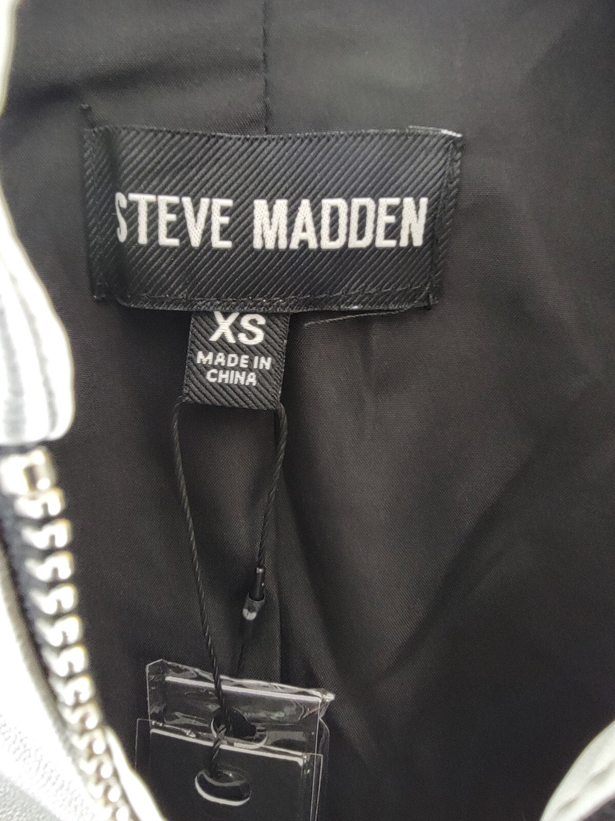 STEVE MADDEN Helayna Faux-Leather Motorcycle Jacket Women's