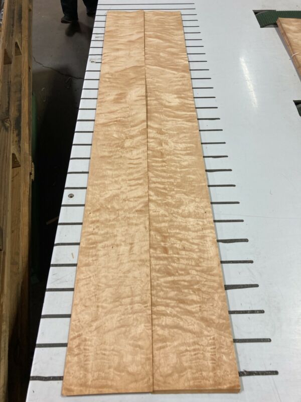 Heavy Figured Birch Wood Veneer 2 sheets 52