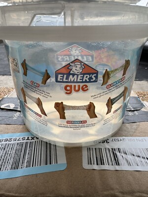 Elmer s Glue - Premade Slime - 3lb Bucket W/5 Mix-ins Brand New Sealed -