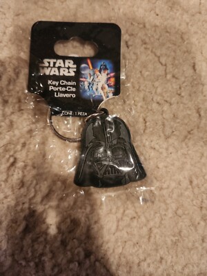 Star Wars Darth Vader Mask Plasticolor Rubber Keychain -  NEW