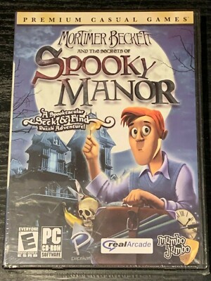 Mortimer Beckett & the Secrets of Spooky Manor PC CD Big Case Video Game SEALED