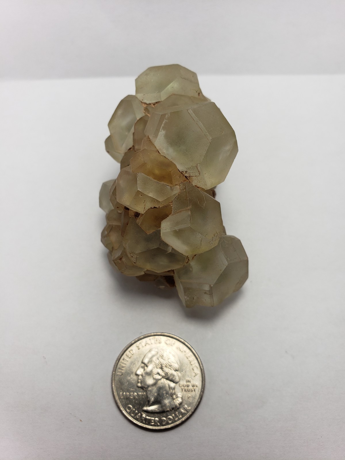 136g NEW Find Green Fluorite/Barite Crystal Mineral Specimen Ontario,Canada