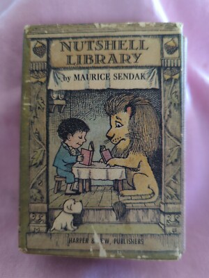 Maurice Sendak Nutshell Library Set of 4 Miniature Books with Slipcase 1962