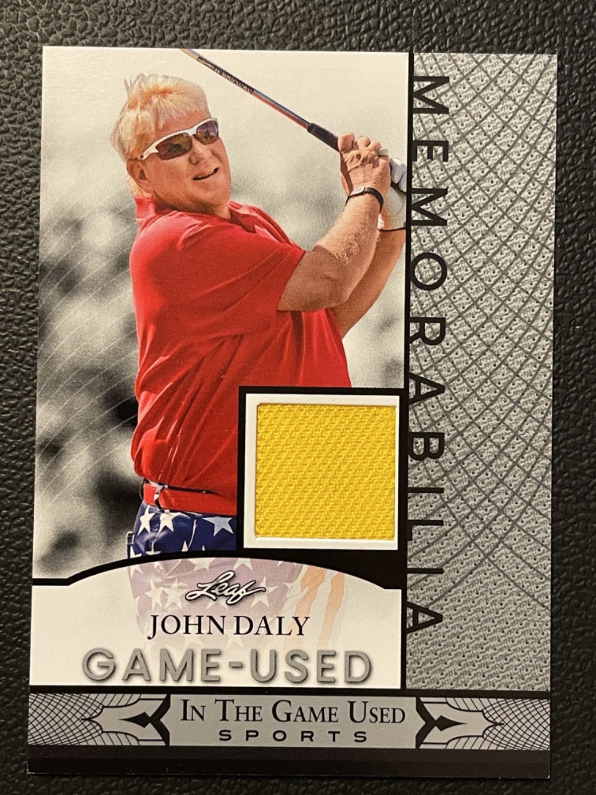2024 Leaf In The Game Used Memorabilia Silver John Daly Jersey