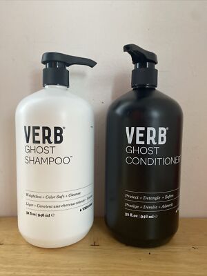 VERB GHOST WEIGHTLESS SHAMPOO & PROTECT CONDITIONER - 32oz LITER DUO