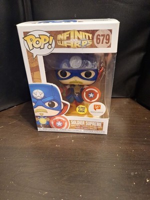 Funko Pop! Marvel Infinity Warps Soldier Supreme #679 Walgreens Exclusive Glow