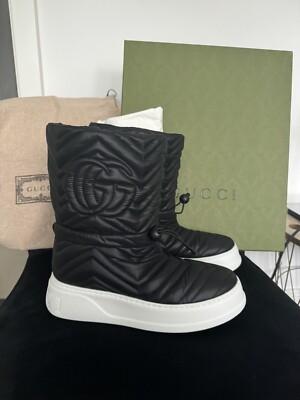 Orig. GUCCI Moonboots Winter Stiefel Schuhe Boots Gr. 38 Schwarz