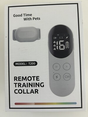 Dog Training Collar T200 Rechargeable Waterproof Remote And Collar Open Box