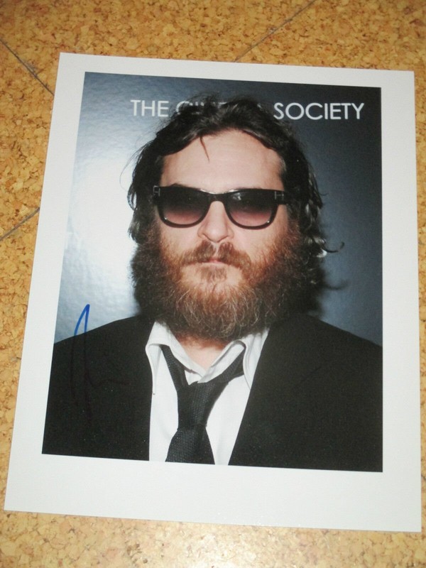 Rar! Joaquin Phoenix Originalautogramm Grossfoto! Joker