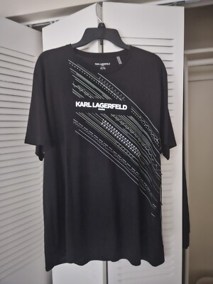 Karl Lagerfeld  T SHIRT XL Black Soft Cotton