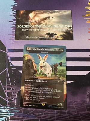Killer Rabbit of Caerbannong Kezzerdrix Foil Secret Lair SLD Monty Python Grail