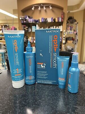 Matrix Opti Smooth Permanent Smoothing System Resistant Hair 2 Applications New