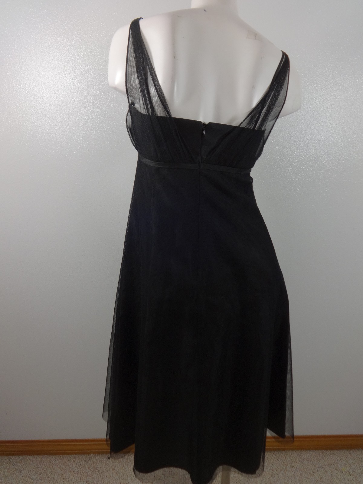 david's bridal black prom dress