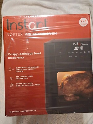 Instant Vortex Plus 10 Quart Air Fryer Oven - Black - Open Box