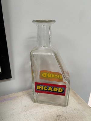 Vintage French Pastis Ricard Anisette Liqueur Water Bottle / Decanter / Carafe