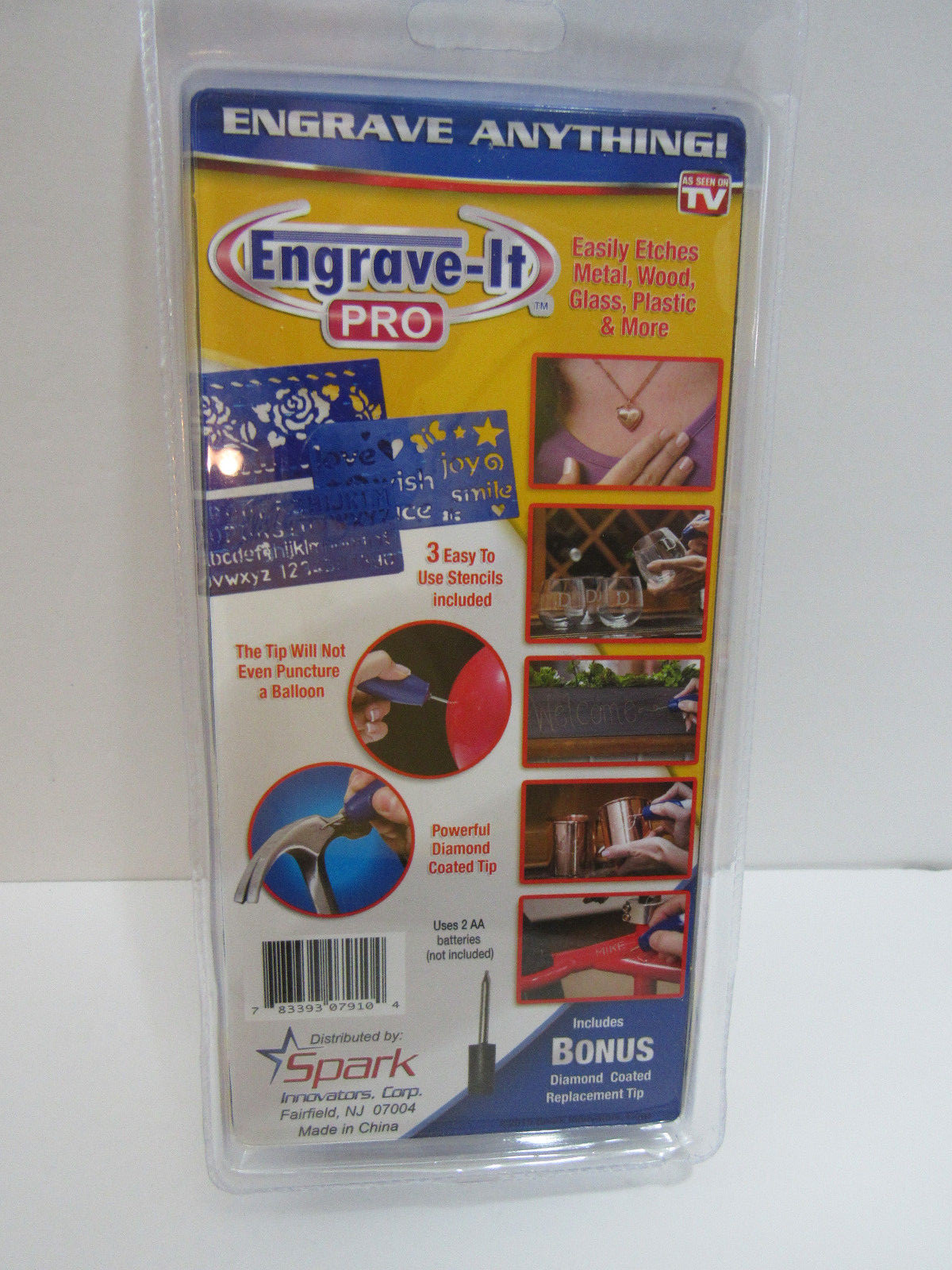 ENGRAVE-IT PRO, AS SEEN ON TV, CORDLESS, REPLACEMENT TIP, STENCILS