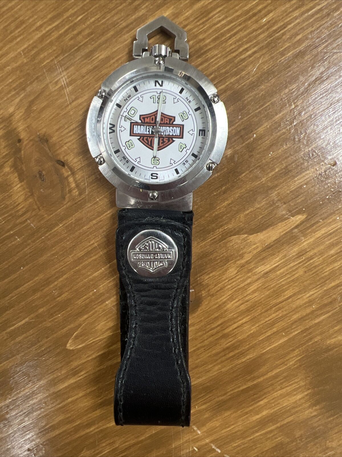 Harley Davidson Motorcycle Bar & Shield Belt Watch Black Harley Davidson Motorcycle Bar & Shield Belt Watch Black
