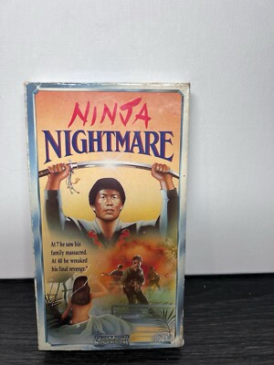 Ninja Nightmare VHS 1990 Martial Arts Action Rare Star Maker video vg