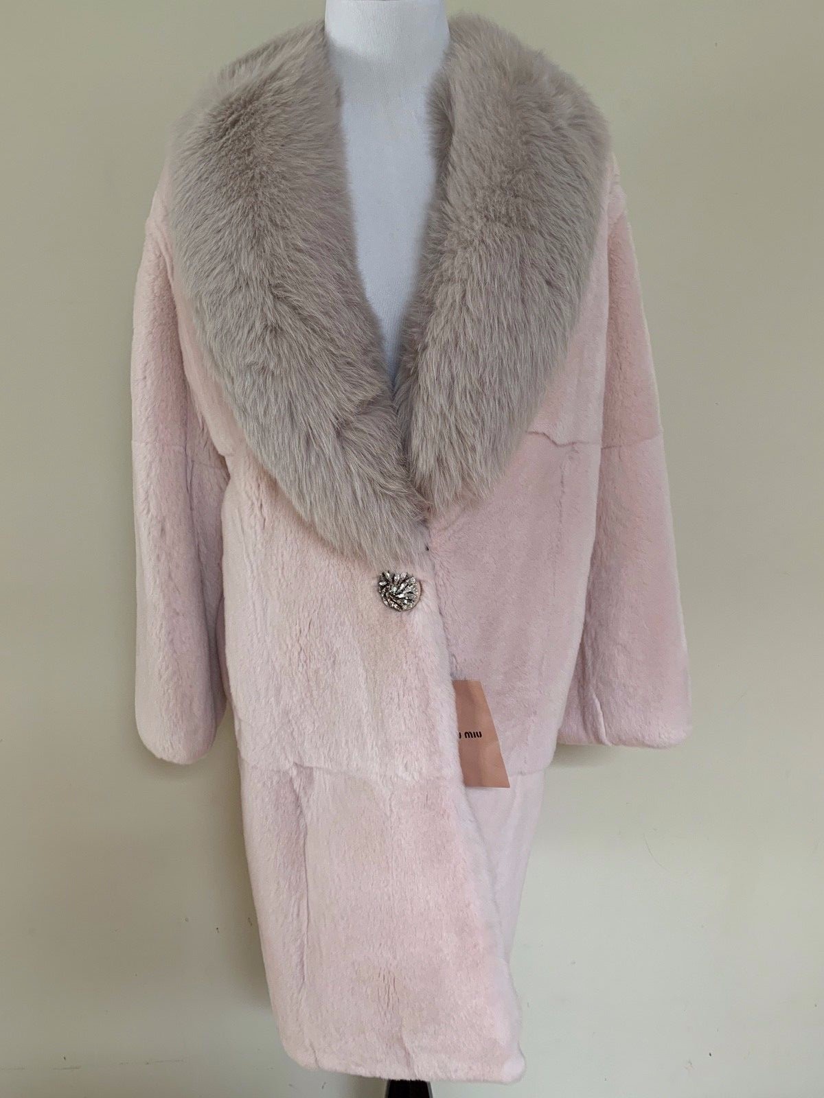★MOLLIOLLI★ Prelude Eco Fur Coat [Pink] 몰리올리]Prelude Eco Fur Coat [Pink]