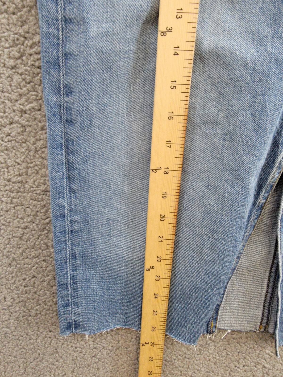Joe's Jeans The Joplin Denim Skirt Women's 24 Bad Habit Faded Button Zip Closure - Picture 7 of 16