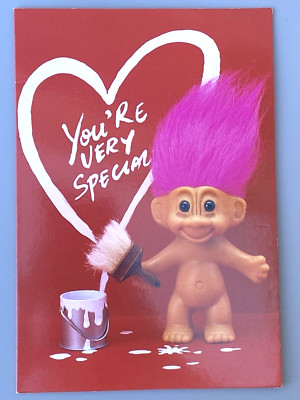 Vintage Greeting Card Blank UNUSED Russ Berrie Troll You're Very Special