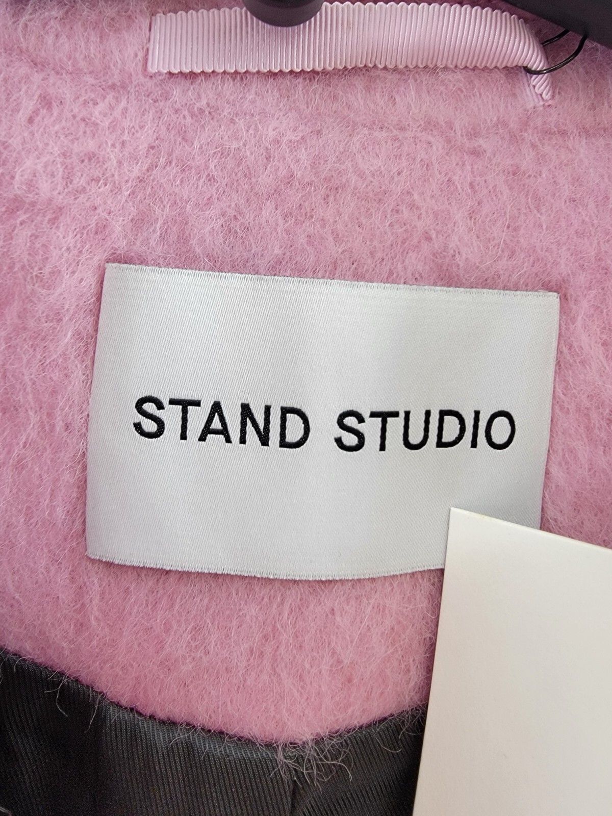 STAND STUDIO Esme Wool Blend Jacket Women's 32 Pink Double Breasted Long Sleeve - Picture 11 of 14