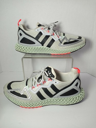 Az☆ Adidas ZX 2K 4D Men's Sz 10 Faint Mint Green Black Running