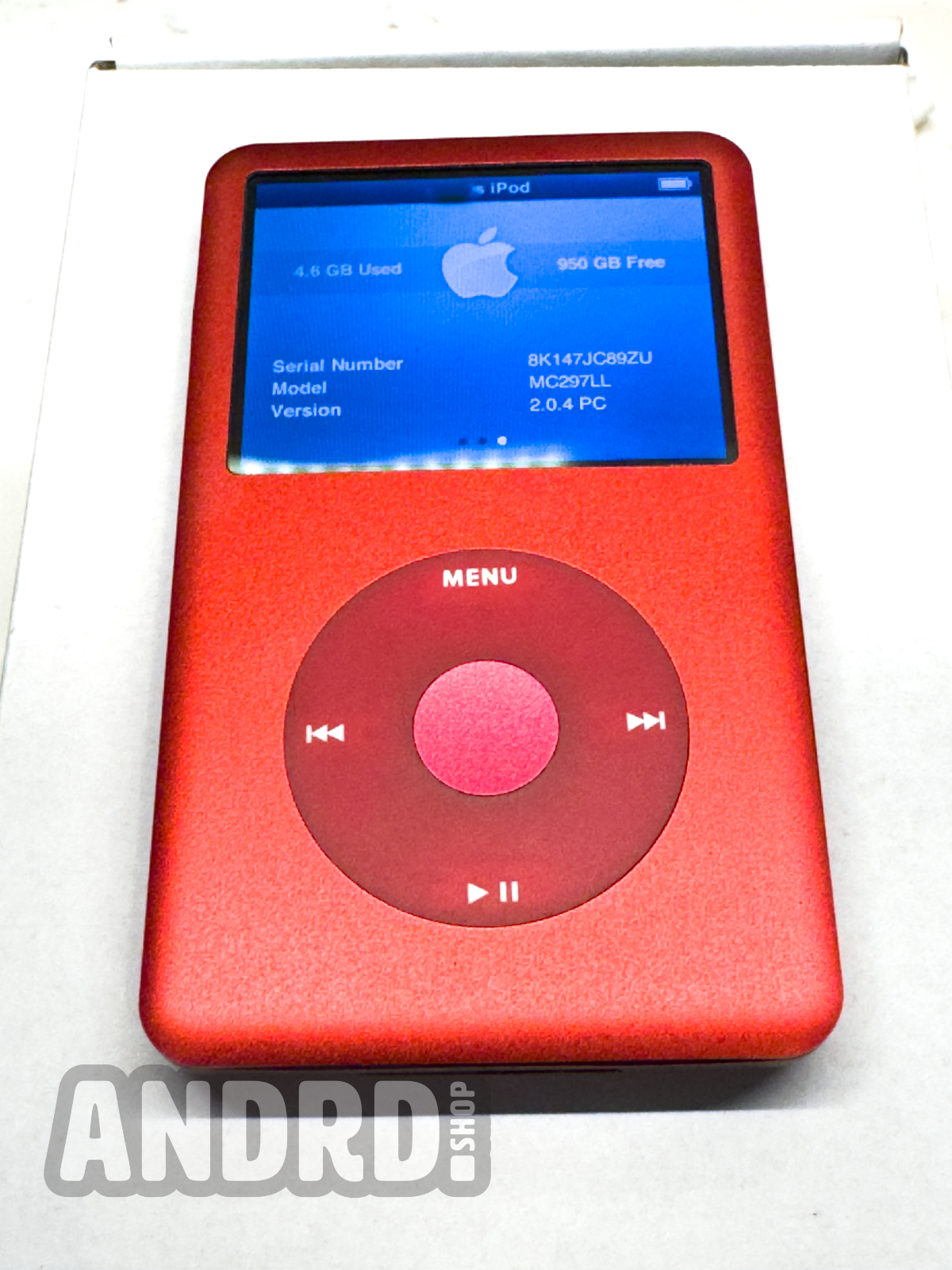 iPodClassic 等 Red / Magenta 1TB iPod Classic 7th Gen - 3000mah - iFlash