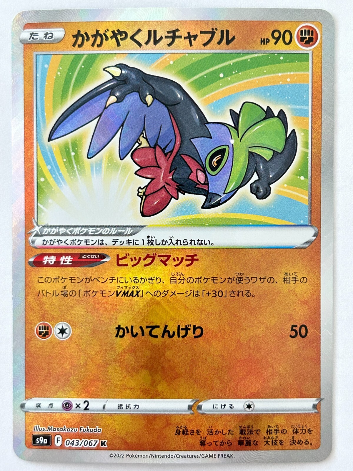 Kagayaku Luchabul Pokémon Card Game Nintendo Character