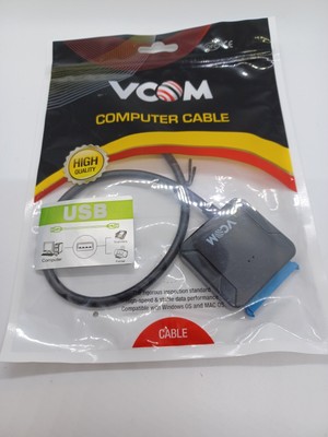 SATA to USB Adapter, VCOM USB 3.0 to SATA Cable for 2.5 3.5-inch SSD/HDD, Hard-M