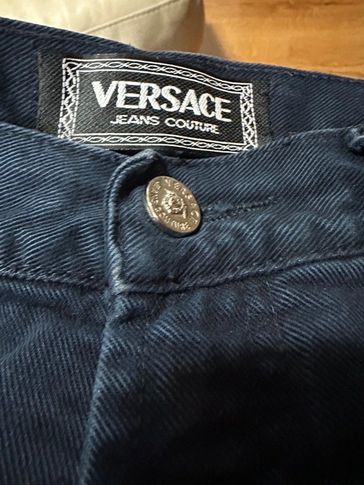 VERSACE JEANS COUTURE ファー付き S グレー Versace Jeans Couture Reversible jacket with detachable hood