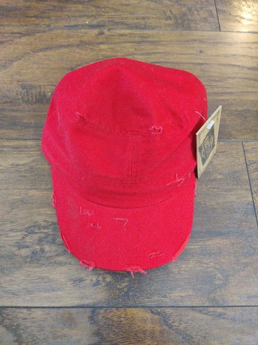 KBethos Fitted  Cadet Ripped Cap 100% Cotton Navy Adjustable