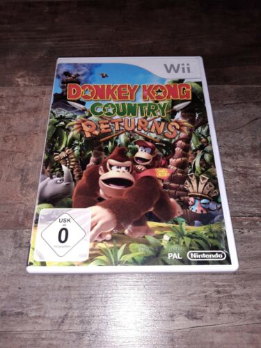 Donkey Kong Country Returns Nintendo Wii KRATZERFREI Jump n Run Kinder
