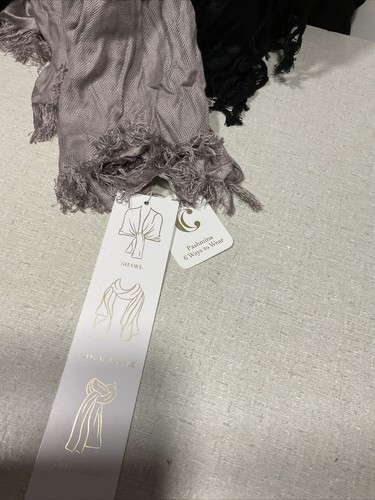 Woman Scarfs lot of #3   2 Pashmina, 1 Saachi.