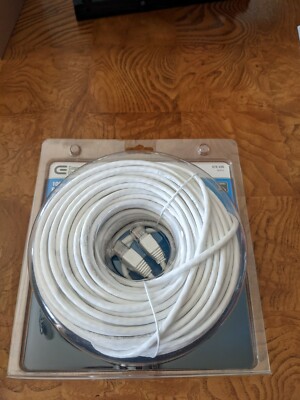 NEW 100 ft Commercial Electric CE CAT5e Patch Cable Cord 676-339 White Ethernet