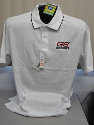  GS STAGE1 BUICK WHITE/BLACK  GM LICENSED POLO SHIRT 