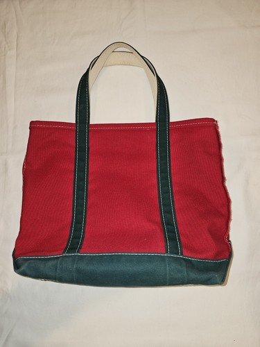 バッグ 00s Vintage LL BEAN Solid Boat & Tote L L.L.Bean Boat and Tote Bag Zipper Top Medium Size 16L