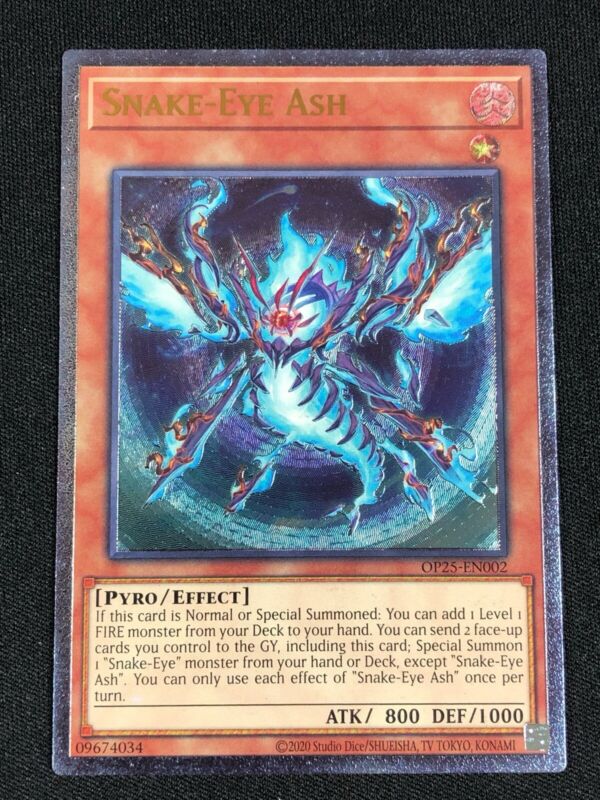 YUGIOH! SNAKE-EYES ASH OP25-EN002 ULTIMATE NM | eBay YUGIOH! SNAKE-EYES ASH OP25-EN002 ULTIMATE NM | eBay
