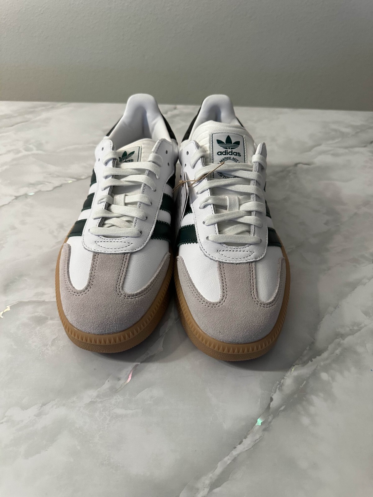 ◆adidas◆ Samba XLG White Dark Green IE9181 Adidas Originals Men's Samba XLG White Collegiate Green