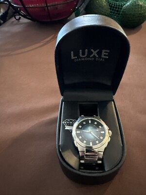 Luxe Watch Two-Tone Color Pre-owned In Box.  Needs new battery