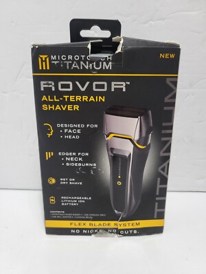 Microtouch Titanium Rovor All Terrain Shaver Face & Head Rechargeable Shaver NOB
