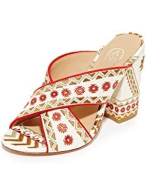 ПЕПЕЛЬНЫЕ женские красные босоножки Aztec Adel с круглым носком и блочным каблуком без застежки на каблуке 36