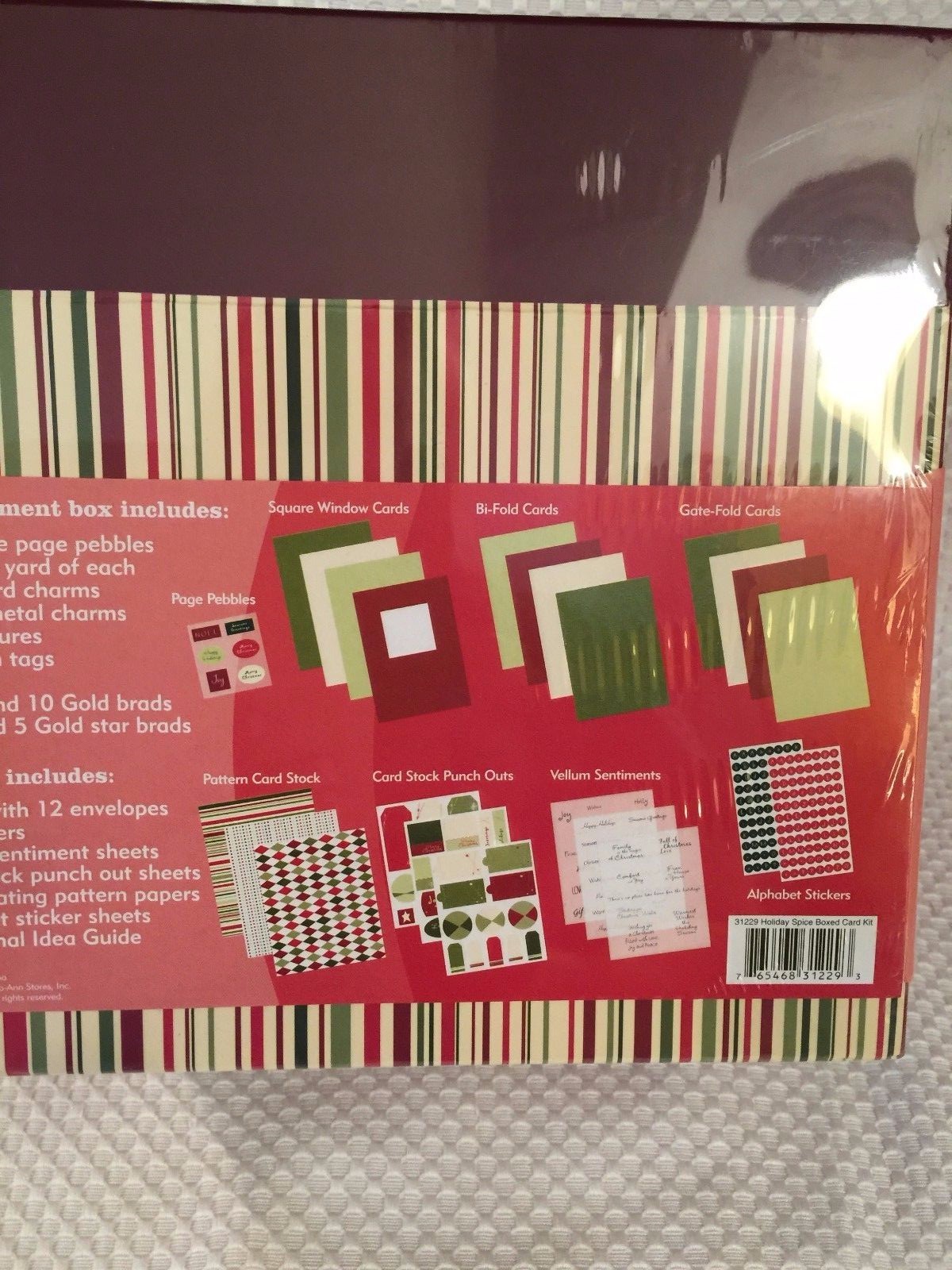 Jo Ann Craft Essentials Creative Card Crafting Kit Holiday Makes 12 w Box NEW