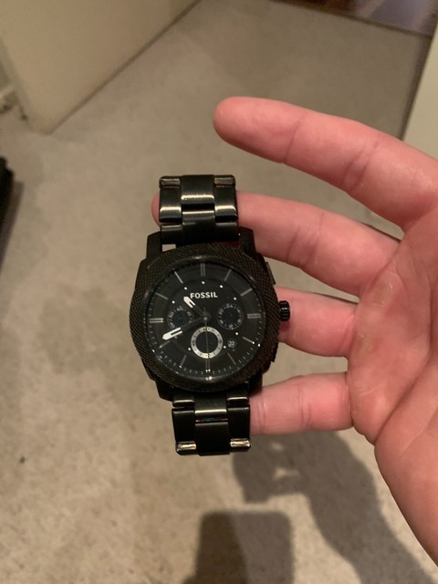 Fossil machine chronograph stainless 