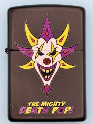 Vintage 2012 The Mighty Death Pop Insane Clown Posse ICP Black Zippo Lighter NEW