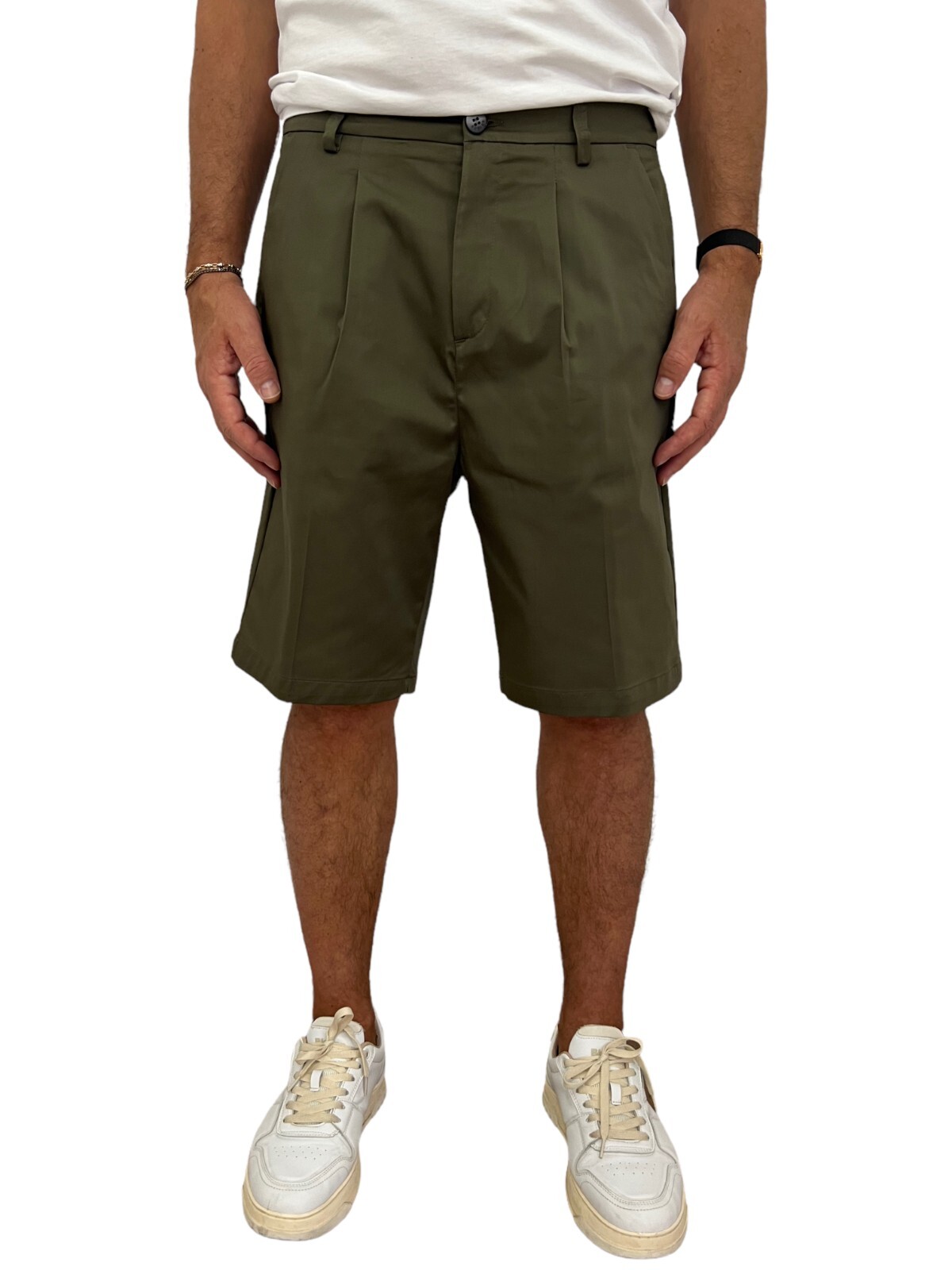 

Bermuda Cotton RH HOMINE Saint Tropez T286 Сделано в Италии Зеленый