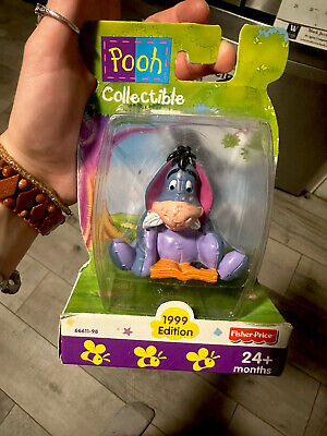 Winnie the Pooh Collectible 3'' Toy Figure 1999 Eeyore Fisher Price NEW